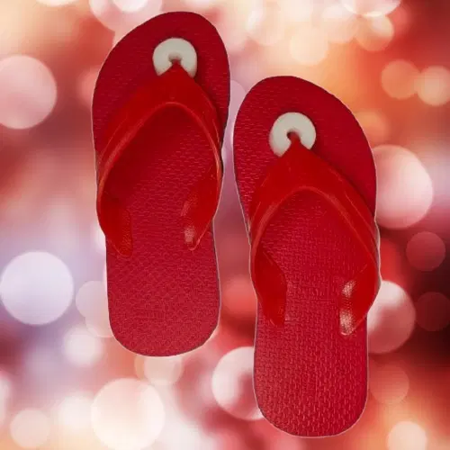 Flipflops for Men (Red, 4)