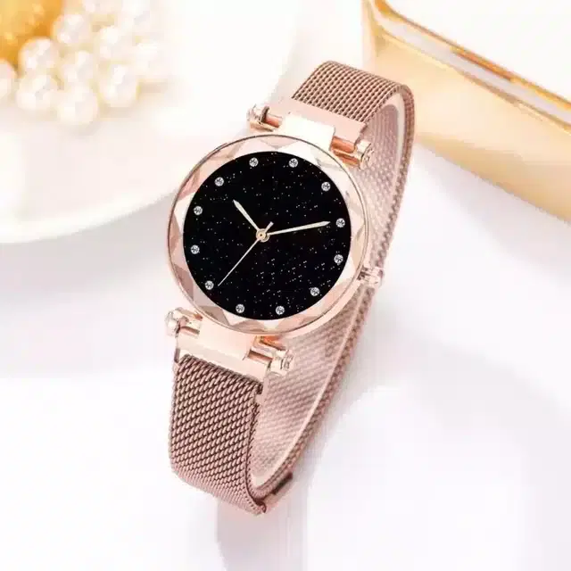 Analog Watch for Women (Rose Gold)
