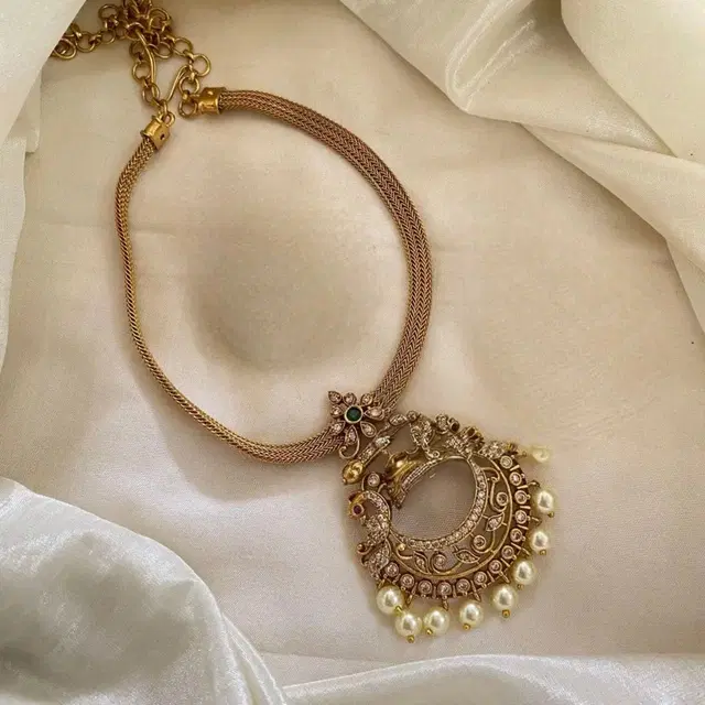 Zircon Gold-plated Copper Jewellery Set for Women (Grey, Free Size)