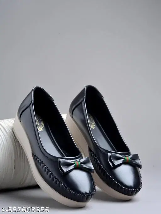 Shoetopia Girls Loafers - Black (7.5-8 Years)