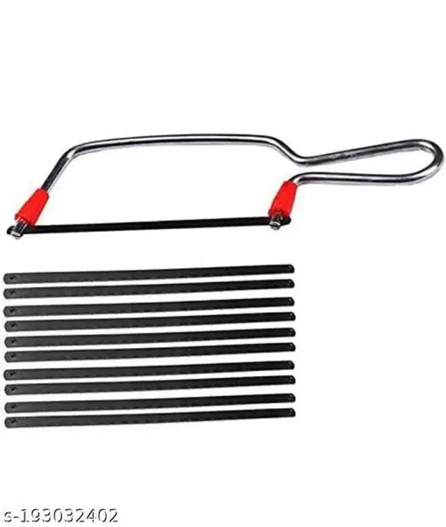 Junior Saw with Extra Blades, 10 Pcs, Set of 1, Multicolor
