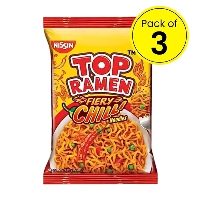 Top Ramen Fiery Chilli Instant Noodles 3X50 g (Pack Of 3)