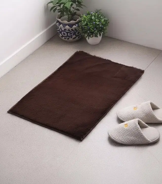 EW Soft Fur Bathroom Mat [38X58 cm] Brown