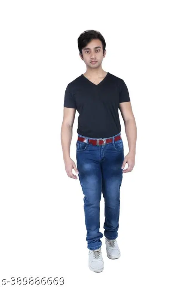 Denim Slim Fit Jeans for Men (Blue, 28)