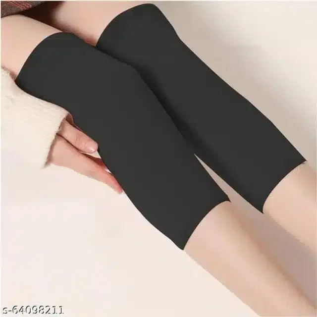 Woolen Knee Protector, Black