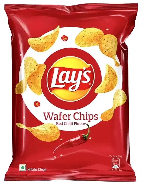 Lay'S Red Chilli Wafer Chips 82 g