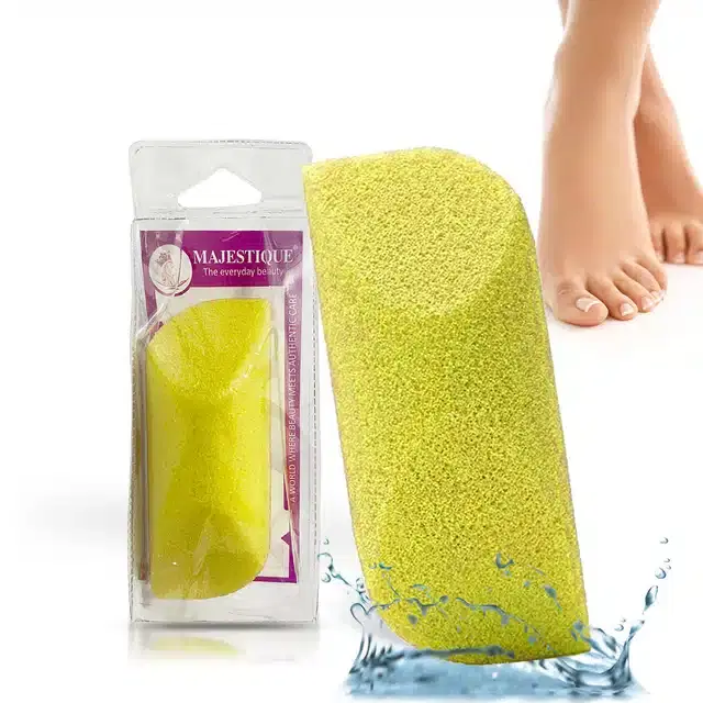 Majestique Sponge Able Foot Care Buffer Moisturizing Body Wash with Sponge, B-65