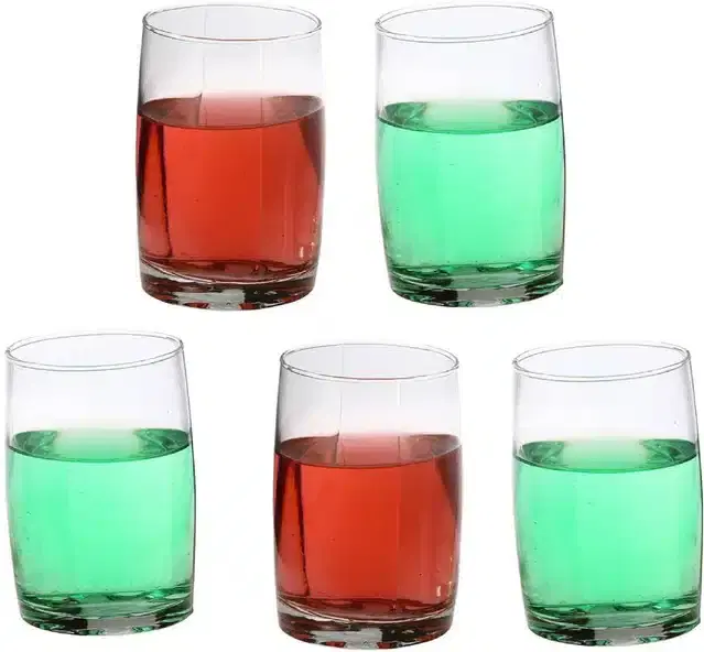 Liquor cum Cocktail Glasses, Transparent, 270 ml, Pack of 5