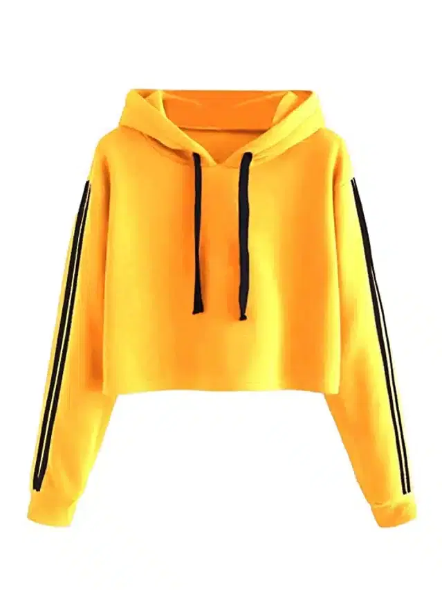 Sweatshirt for Women & Girls (Yellow, S)