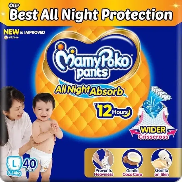 MamyPoko Pants Standard (Large) - 40 Diapers