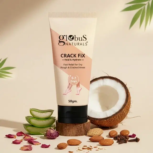 Globus Naturals Crack Fix Heel Repair Foot Cream 50 g