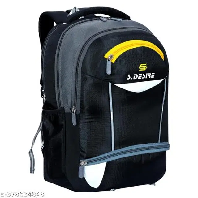 Polyester Backpack for Kids, Black, 35 L