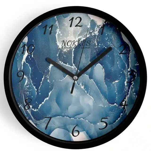 Plastic Printed Wall Clock, Multicolor, 7 Inches