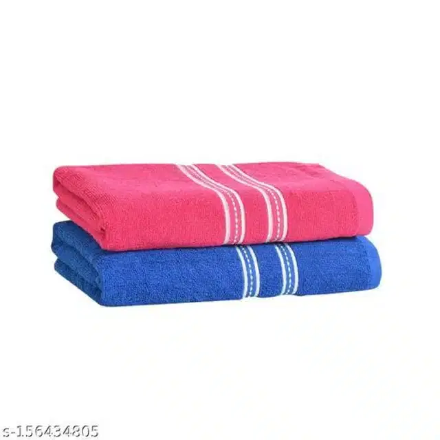 Cotton Bathing Towel, Multicolor, Pack of 2