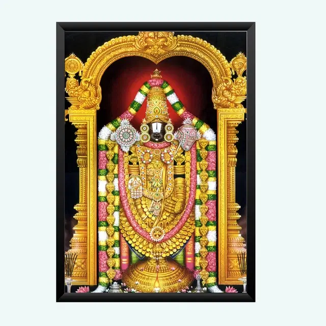 Polyester Photo Frame, Black, 5x7 inches