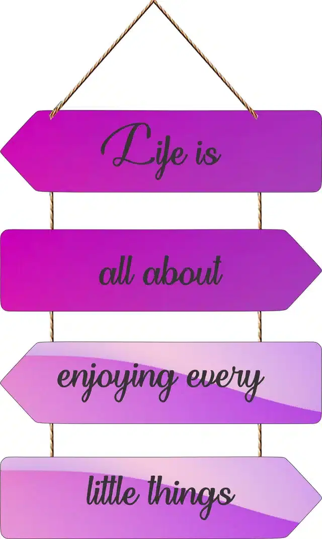Wooden Wall Hangers for Office and Living Room, Multicolor