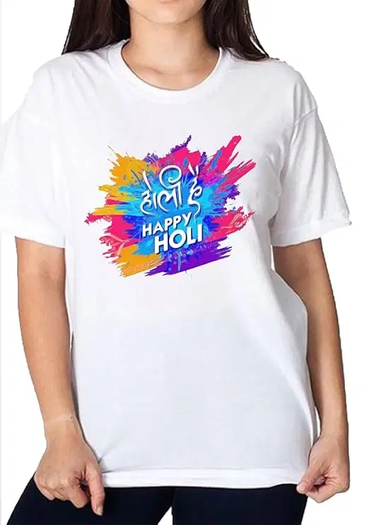 MANGAL BHAVAN HOLI T-SHIRT 10-12 YEAR PP, Pack of 1