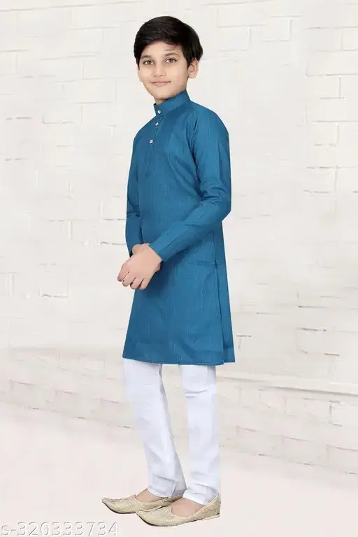 Boys Kurta Set Coolclique Magic Cotton/PC Blue, (24)