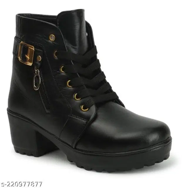 Boots for Women (Black, 3)