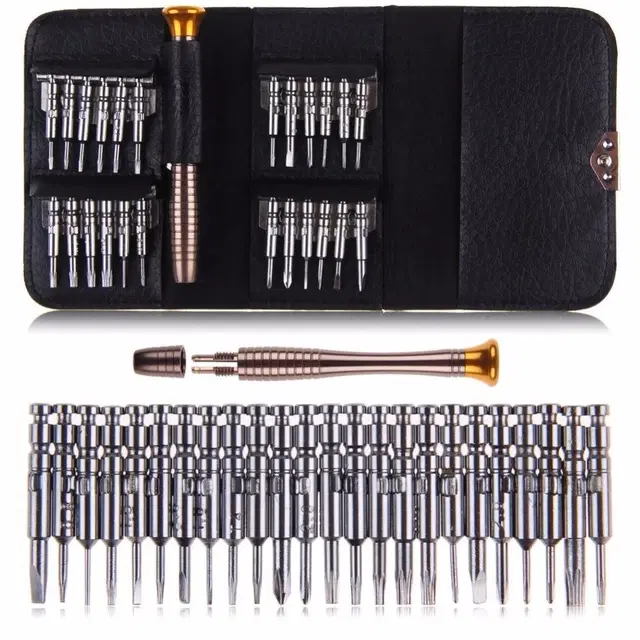 Shopper52, 24 in-1 Portable Pocket Screw driver Mobile Repairing Tool Kit for Phone/Laptop/PC/Glasses/Computer Precision Screwdriver Set, 24 in 1, Pack of 1