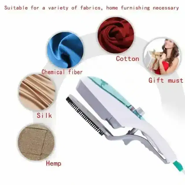 K Kudos Tobi Plastic Portable Handheld Garment Household Steam Iron Ironing For Cloths, White