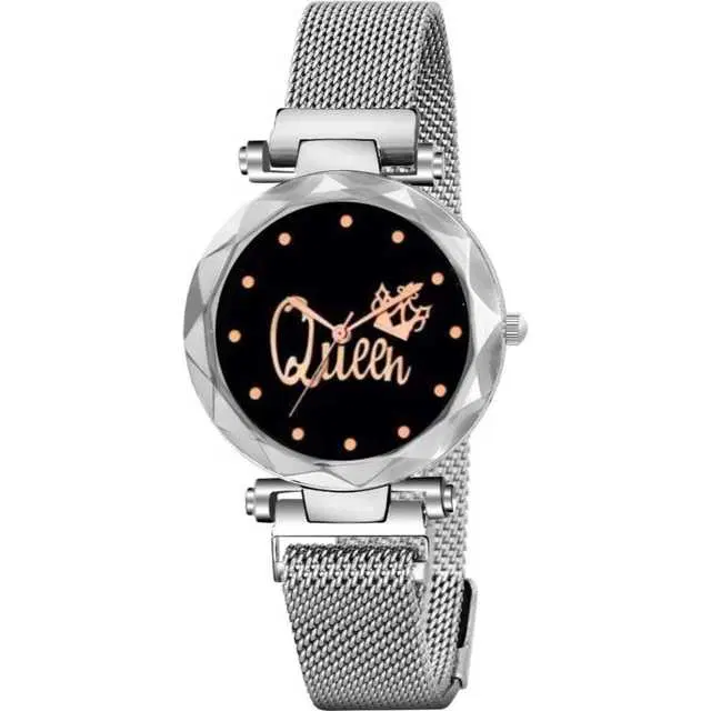 Casual Metal Analog Watch For Women (Silver) (MP-130)
