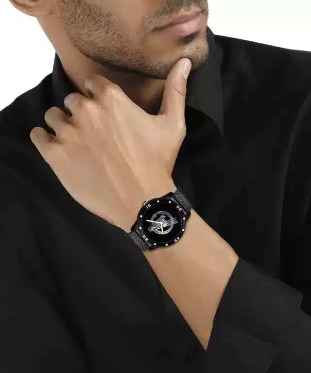Analog Watch for Men (Black)