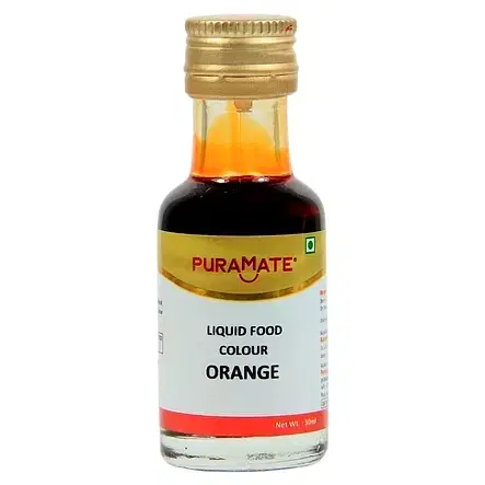 Puramate Liquid Food Colour Orange 30 ml