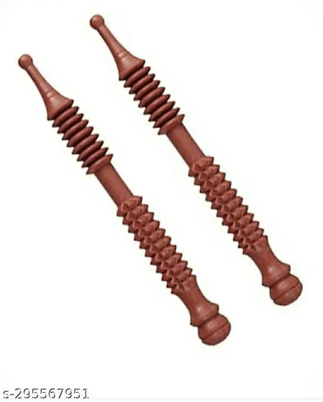 Wooden Finger Massager Set, Brown, Pack of 2