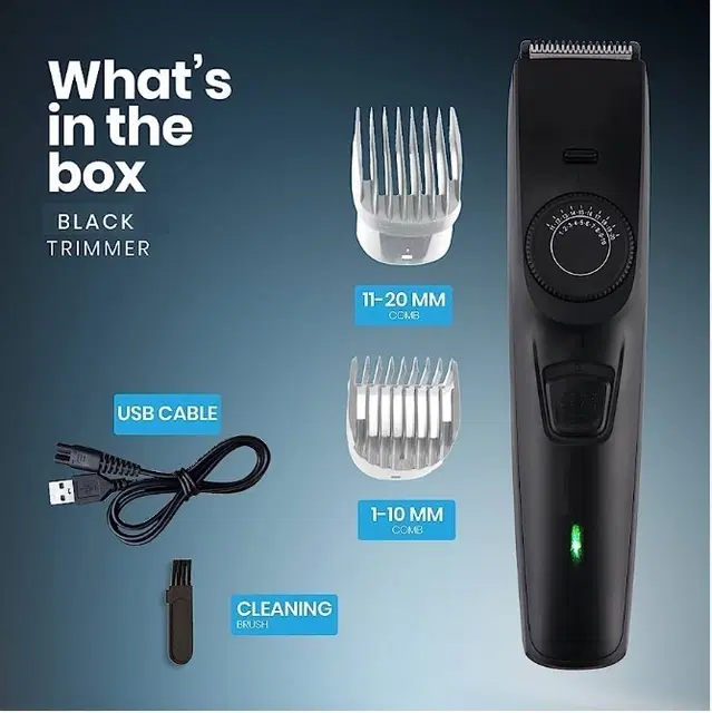 Professional Hair Trimmer for Men & Women, Black