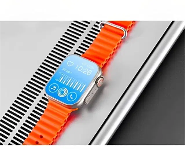 Silicone T800 Ultra Smartwatch for Men & Women, Orange