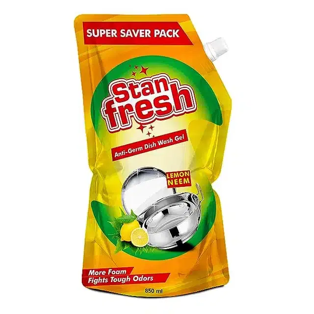 Stanfresh Dish Wash Gel Combi 850 ml (Lemon+Neem)
