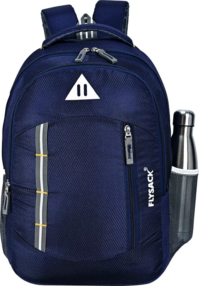 PU Backpack for Men & Women, Navy Blue, 40 L