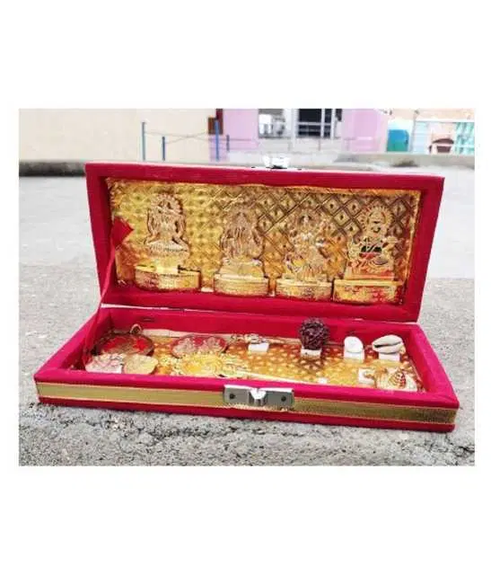 Kuber Bhandari Brass Yantra, Gold, MS-11