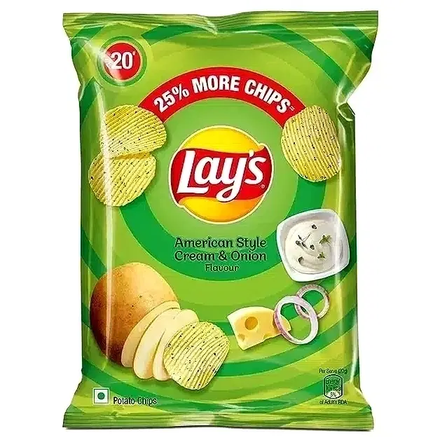 Lays Americann Style Cream & Onion Flavour Chips 52.9 g