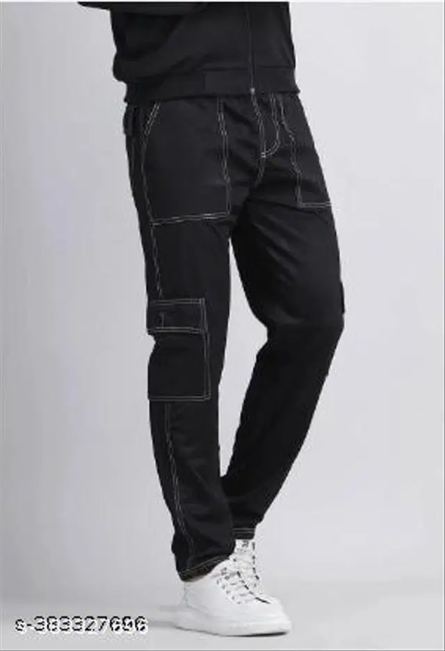 Denim Loose Fit Jeans for Men (Black, 28)