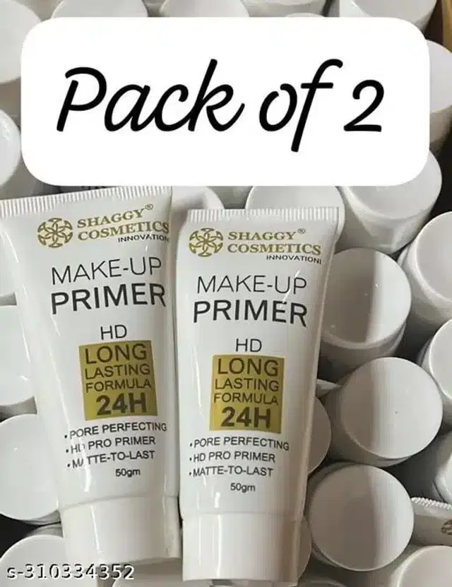 Shaggy Cosmetics Face Makeup Primer, 50 g, Pack of 2