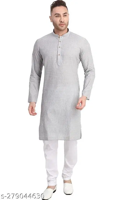 Kurta for Men (Grey, S)