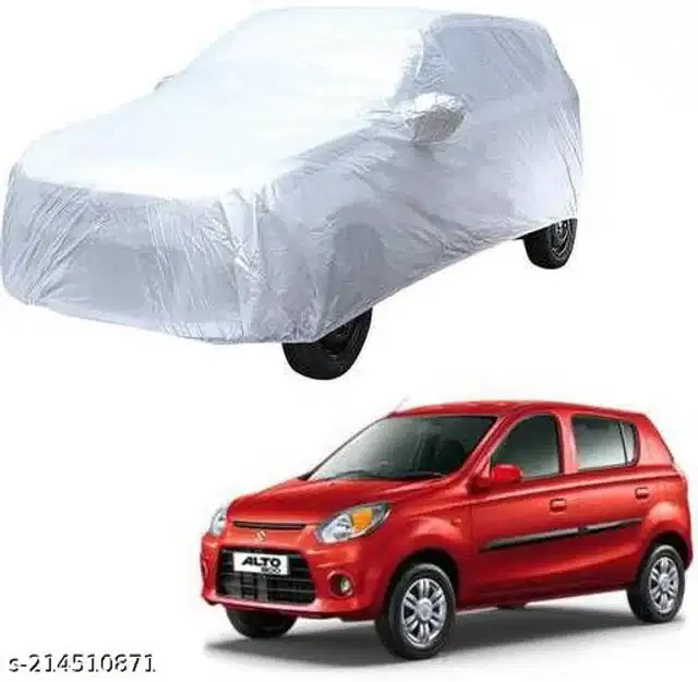 Taffeta Waterproof Car Cover for Maruti Suzuki Alto 800, Multicolor
