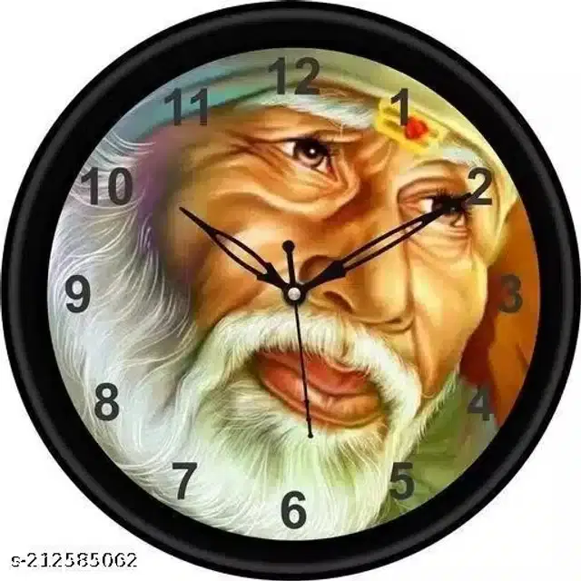 Analog Wall Clock, Black