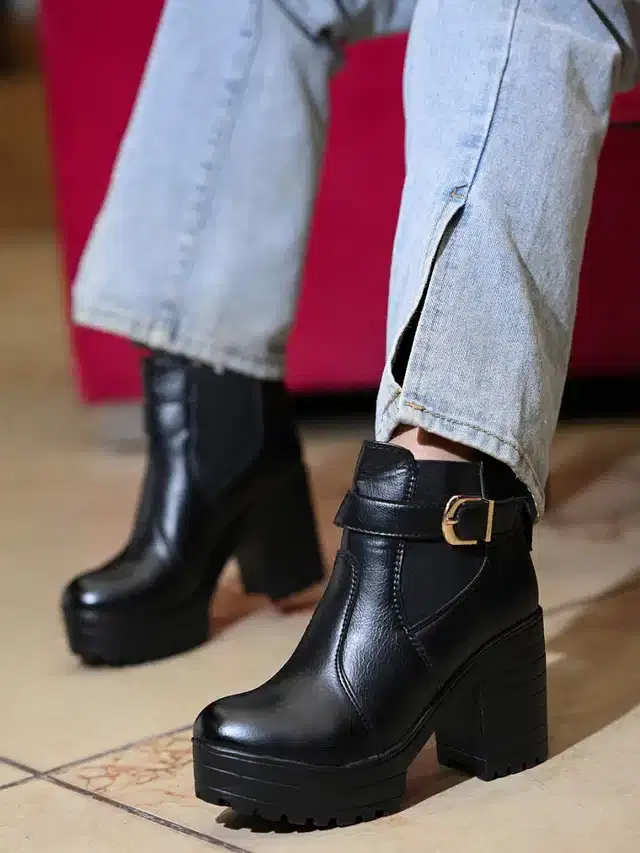 Boots for Women (Black, 38)