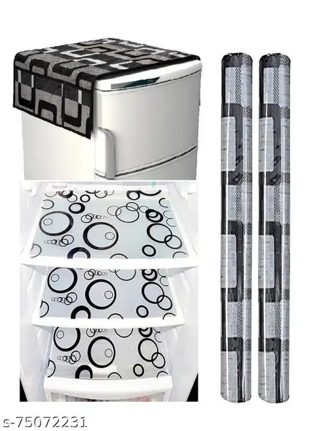Fridge Cover Set, Multicolor, Set of 6