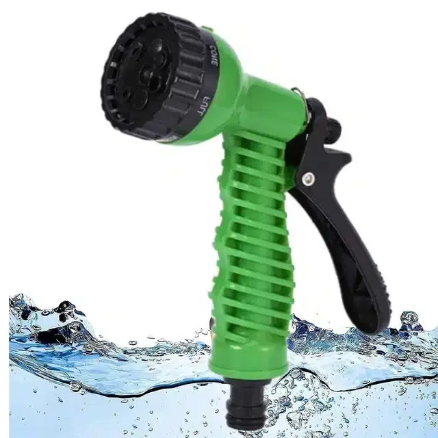 6 Flow Water Spray Gun, Green