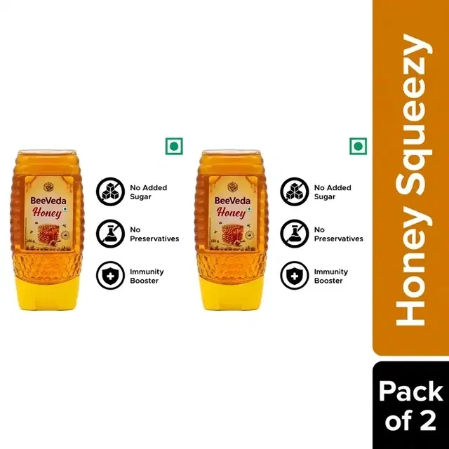 BeeVeda Honey Squeezy 2X250g (Pack of 2)