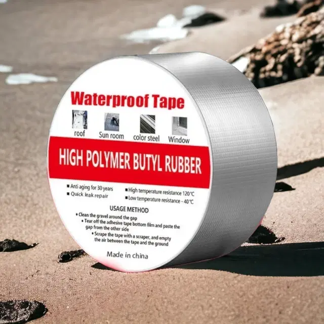 Aluminium Single Sided Self Adhesive Tape, Silver, 5 m