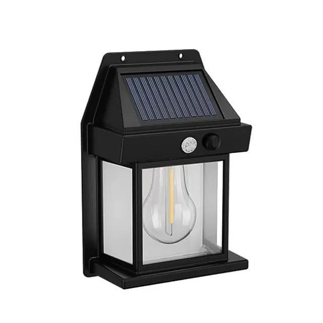 Plastic Backup Solar Lights, Black
