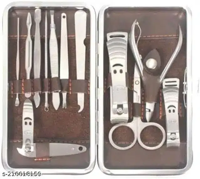 Stainless Steel Manicure & Pedicure Kit, Pack of 12