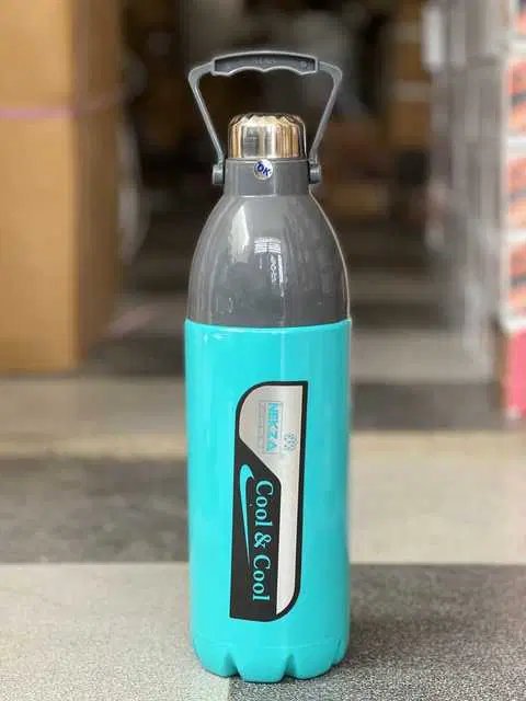 UNICEPT Cool Fresh Double Insulated Wall With Handle Water Bottle, Blue, 2000 ml, U-31