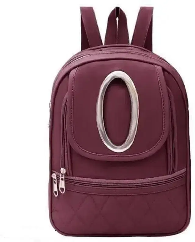 PU Leather Backpack for Women & Girls, Maroon (9.8 Ltr)