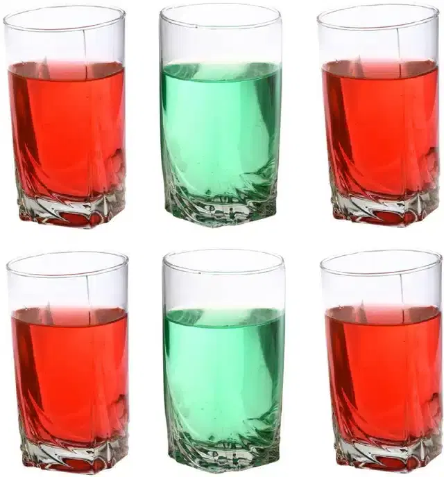 Liquor cum Cocktail Glasses, Transparent, 300 ml, Pack of 6